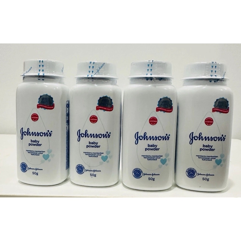 X4 MINI Johnson's Baby Powder Silky Soft Skin W/ Talc Hypoallergenic 1.8oz (50g)